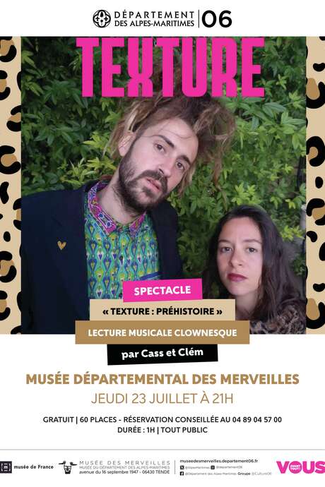 "Texture : préhistoire - Lecture musicale clownesque"