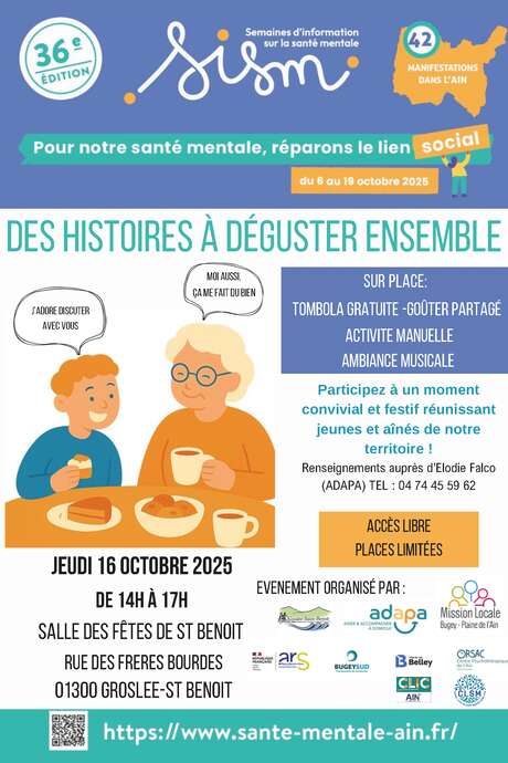 Des histoires à déguster ensemble - Semaine de la santé mentale