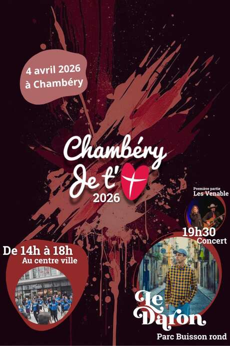 Concert pop/rap : Chambéry Je t'aime