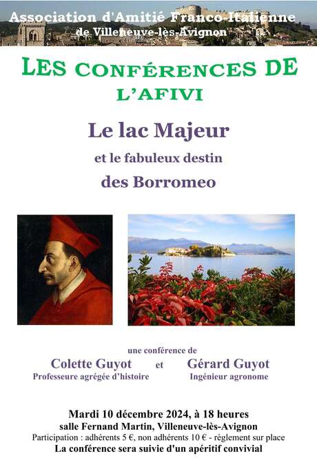 Conférence "Le lac Majeur et le fabuleux destin des Borromeo"