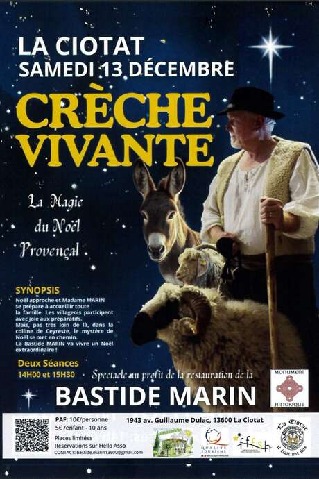 Spettacolo del Presepe Vivente La magia del Natale provenzale alla Bastide Marin