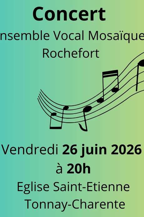 Concert: Mosaïque Vocal Ensemble, Tonnay-Charente