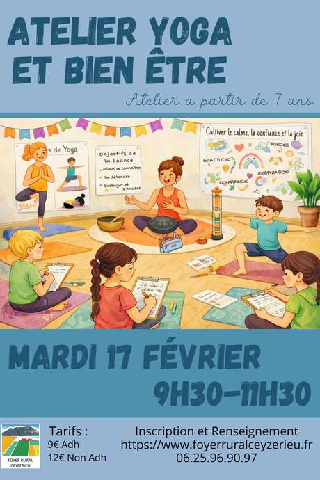 Atelier enfant : yoga bien être