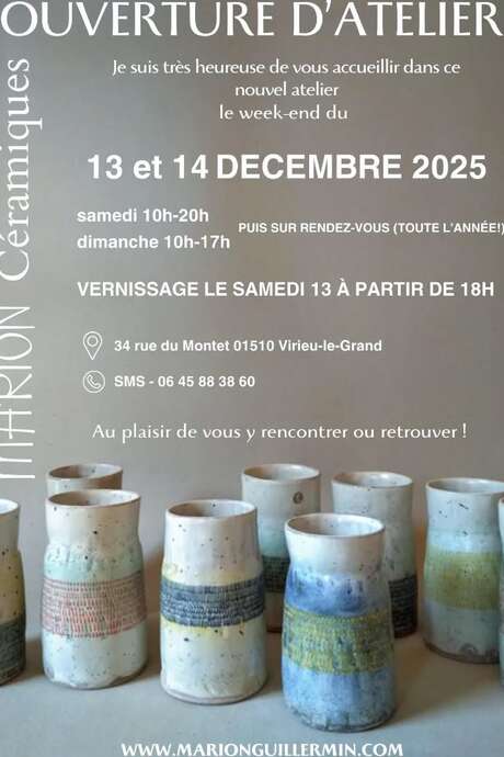 Portes ouvertes à l'atelier "Marion Céramiques"