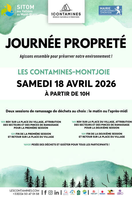 Journée propreté des Contamines-Montjoie