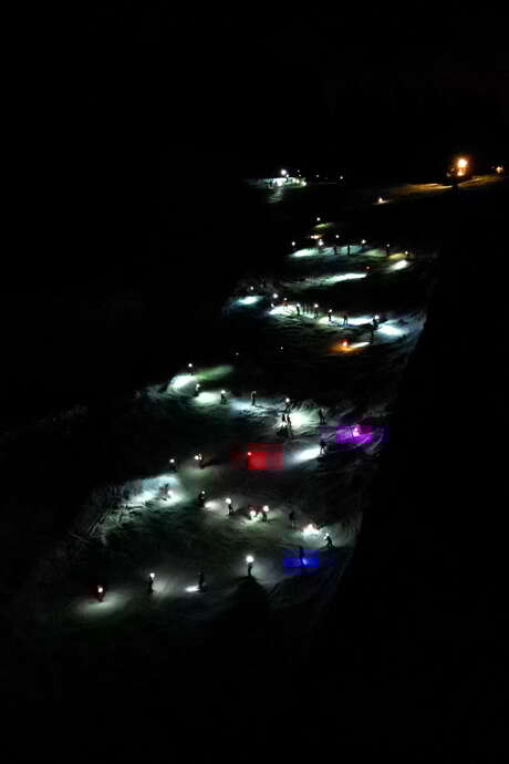 ''Les p'tits flambeaux'' - Descente aux flambeaux - ESF Saint-Nicolas de Véroce