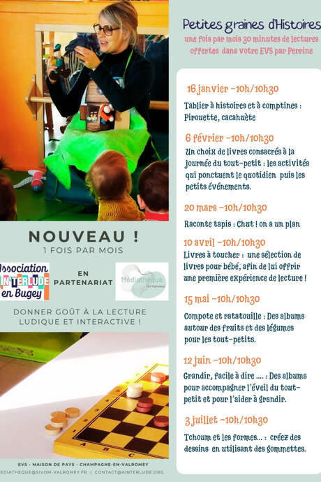 Petites graines d'histoires: readings for children