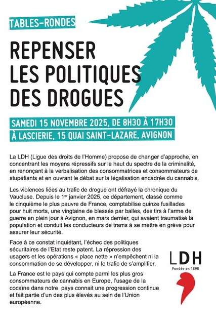 Journée d'études : Repenser les politiques des drogues