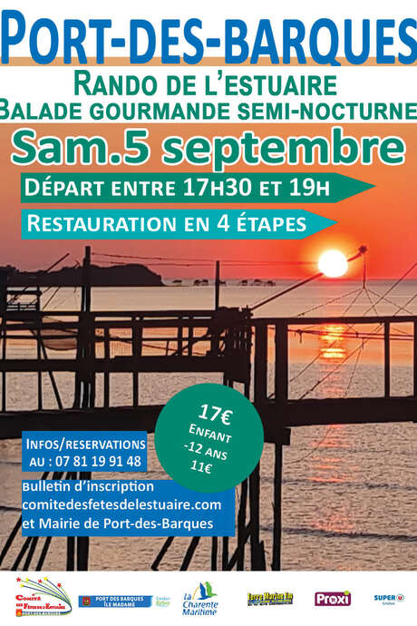 Randonnée de l'estuaire : Balade gourmande semi-nocturne