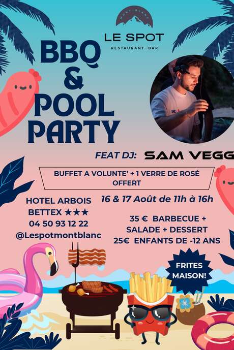 BBQ & Pool Party à l'Hôtel Arbois-Bettex