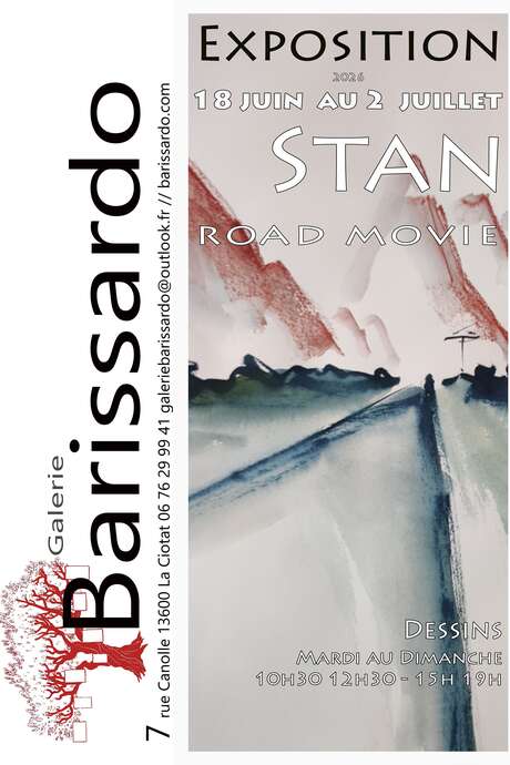 Mostra di disegni Road Movie dell'artista Stan