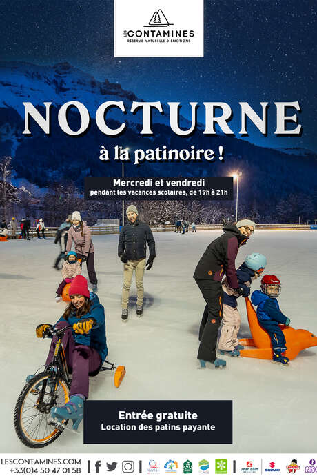 Nocturne en musique à la patinoire !