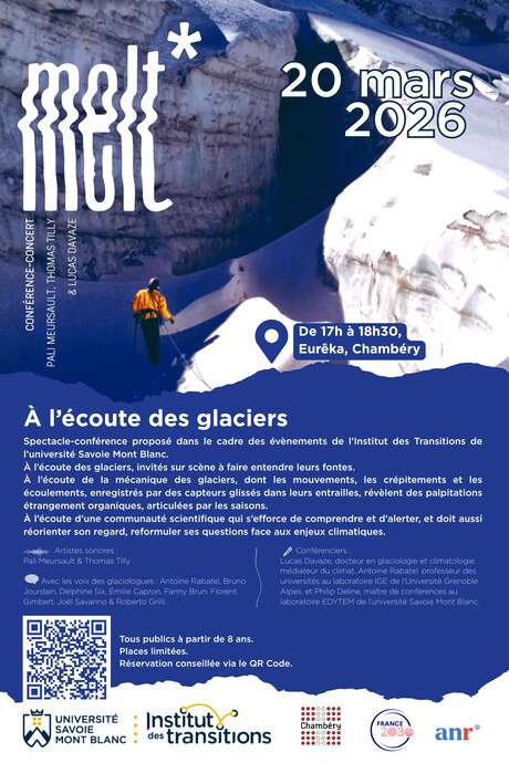 Concert-conférence Melt, à l’écoute des glaciers