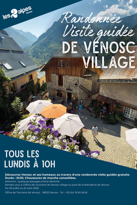 Randonnée visite guidée de Venosc village