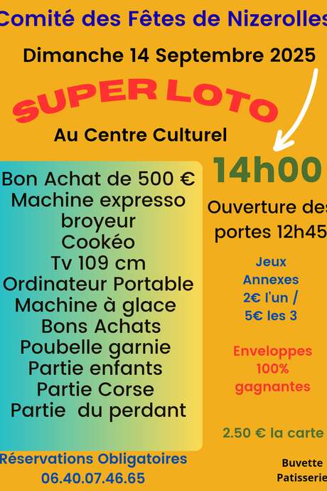 Loto du Comité des fêtes