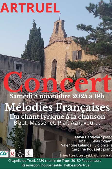 Concert "Mélodies françaises" Concert "Mélodies françaises"
