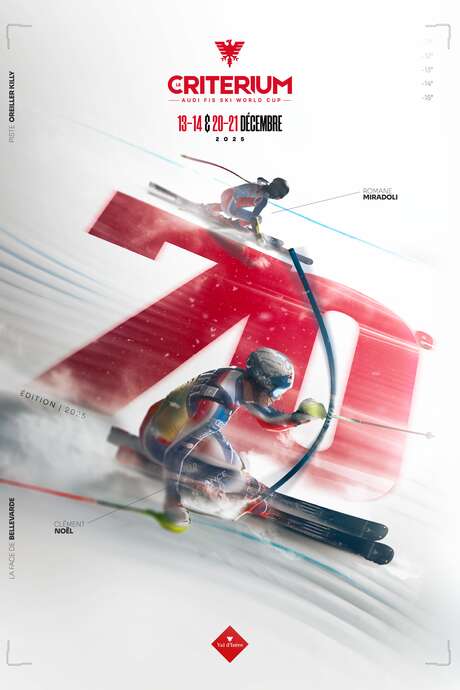 Cérémonie de remise des prix du slalom Géant du 70e Critérium