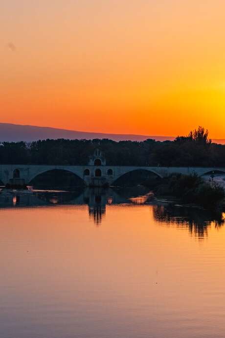 Visite matinale du Pont Saint-Bénezet