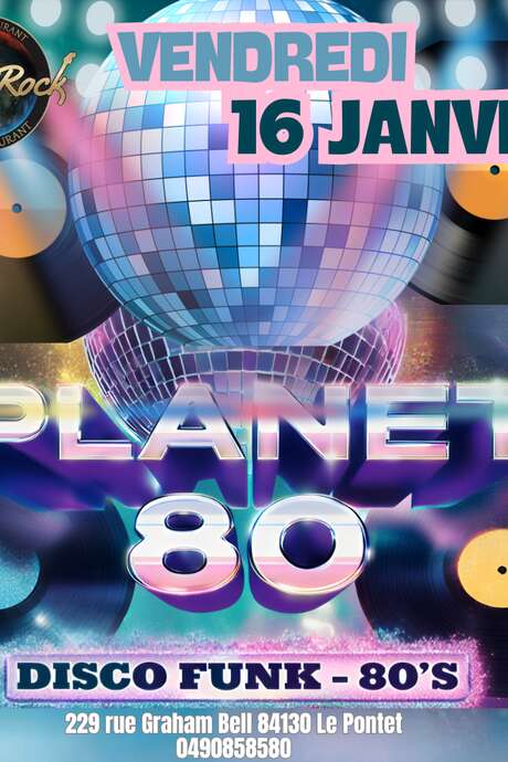 Planet 80’s disco funk au Planet Rock