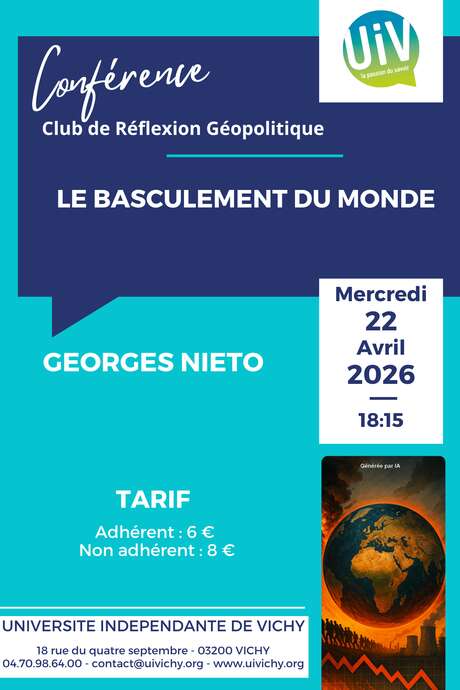 Conférence "Le basculement du monde"