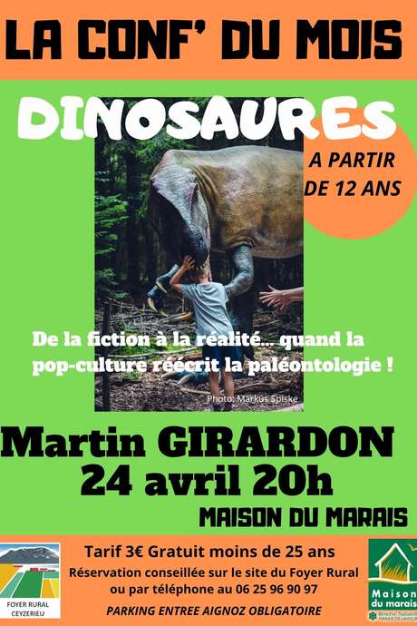 La conférence du mois : Dinosaures avec Martin Girardon