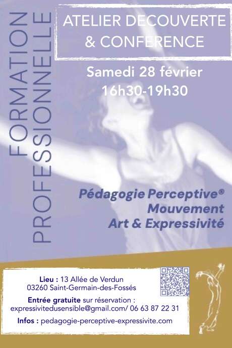 Atelier découverte, présentation de la formation professionnelle Mouvement, Art et Expressivité