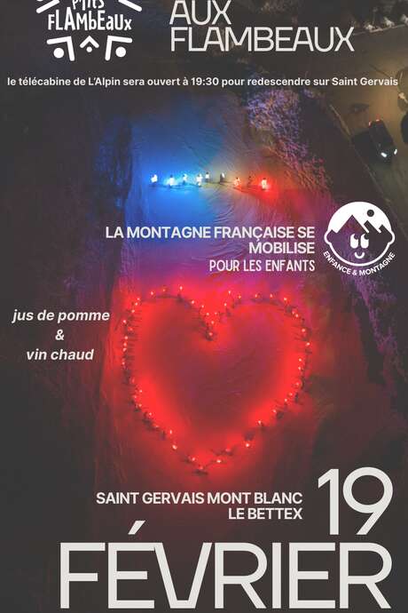Les p'tits flambeaux - ESF Saint-Gervais Mont-Blanc