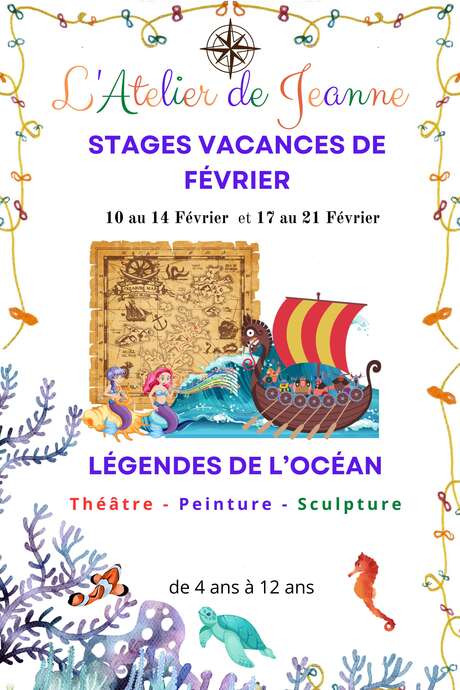 Stages durant les vacances d'hiver à l'Atelier de Jeanne