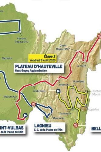 3rd stage of Tour de l'Ain 2025: Plateau d'Hauteville - Belley