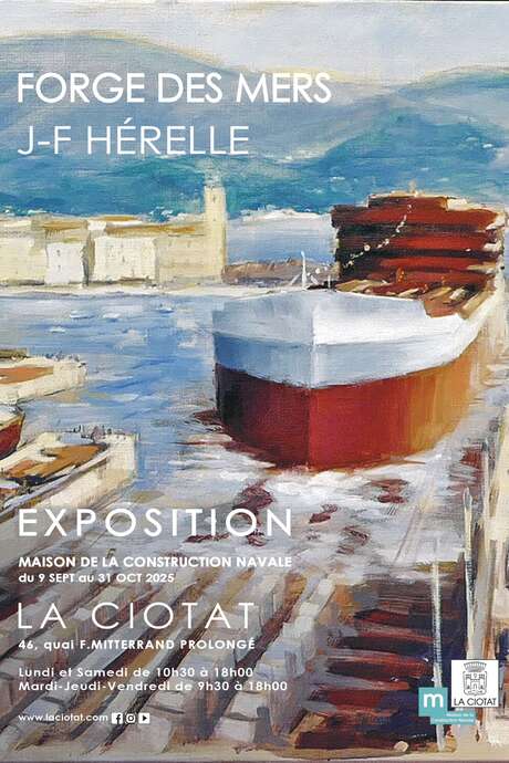 Ausstellung der Gemälde Forge des Mers von Jean-François Hérelle