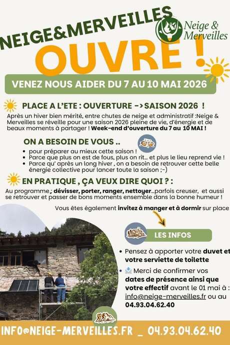 Schnee & Wunder öffnet! Solidarische Baustelle