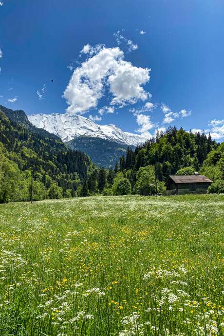 Le sentier du Val Montjoie, de Saint-Gervais aux Contamines