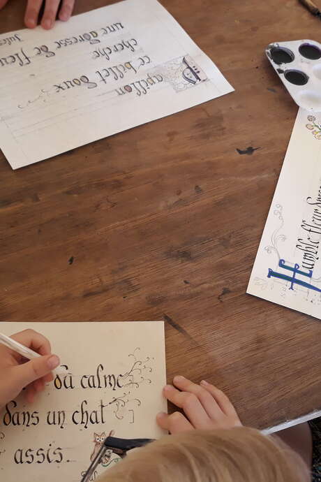Calligraphy and illumination workshop