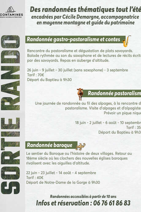 Randonnée gastro-pastoralisme et contes