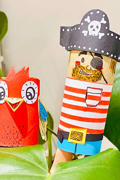 Atelier Pirate et perroquet en carton - Enfants 4/6 ans