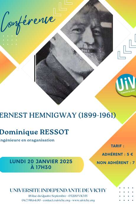 Conférence : Ernest Hemingway