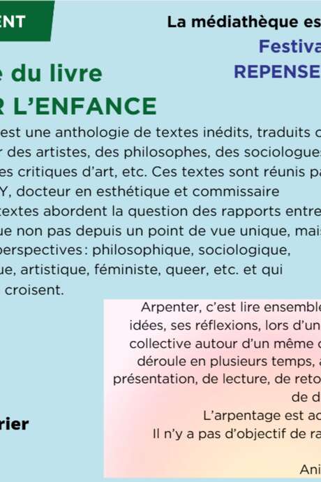 "Panser et Repanser l'enfance" festival