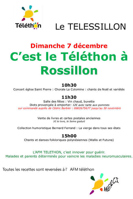 C'est Téléthon à Rossillon