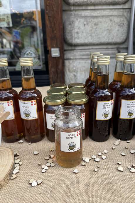 Dégustation au Mont Local sirops et gelées - L'Arène des Prés