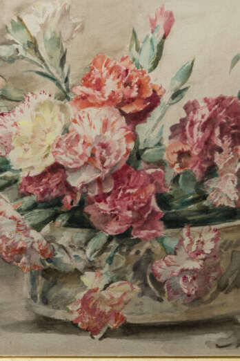 Jahreszeiten-Accrochage - Madeleine Lemaire. Blumenkompositionen mit Aquarellfarben