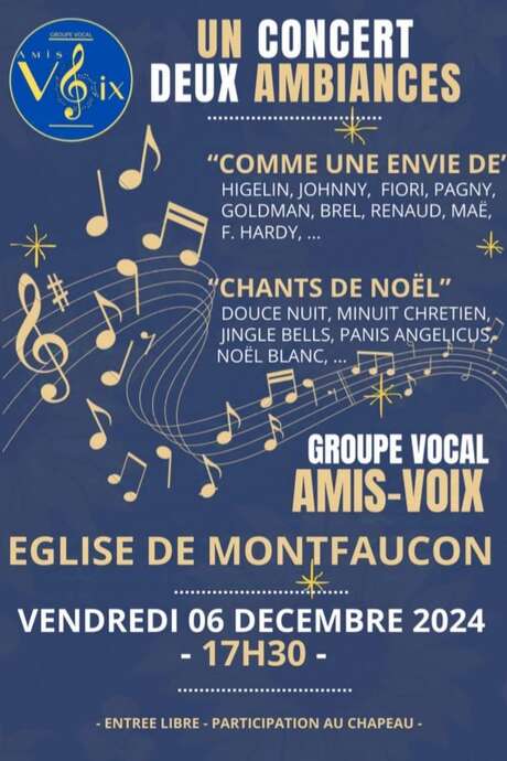 Un concert et 2 ambiances à Montfaucon