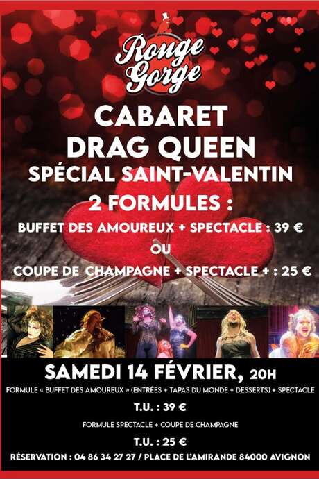 Dinnershow - Drag-Queen-Kabarett am Valentinstag