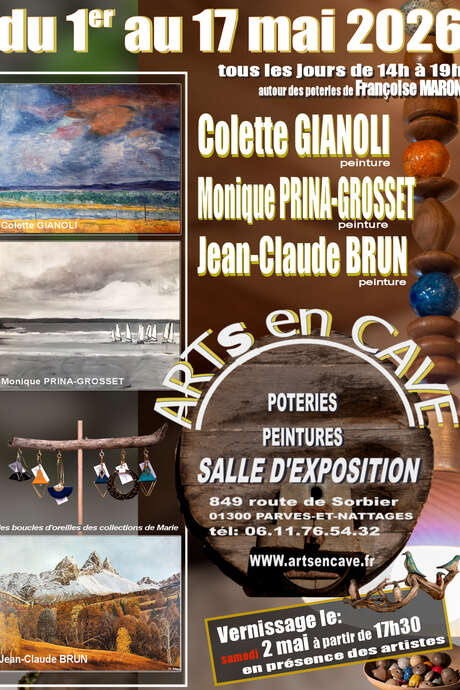 ARTs EN CAVE - Expo Peinture, Poterie, Artisanat