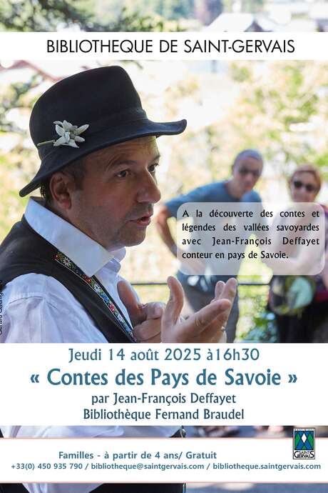 Contes des Pays de Savoie avec Jean François Deffayet