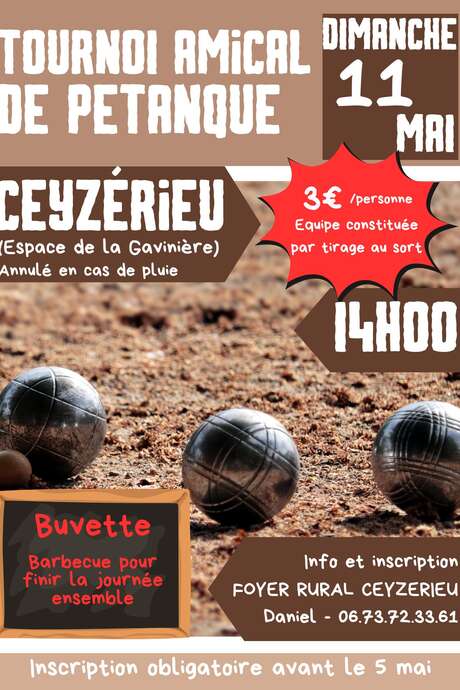 Friendly pétanque tournament