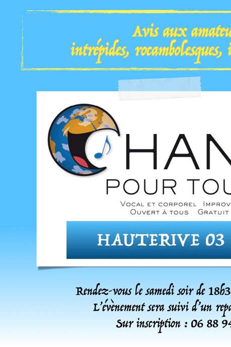 Chant pour tous !