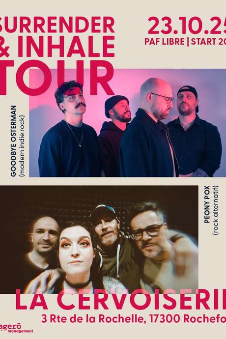 Concert Rock Goodbye Osterman et Peony Pox
