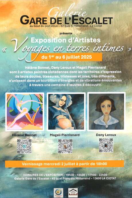 Exposition de peintures Voyages en Terres Intimes