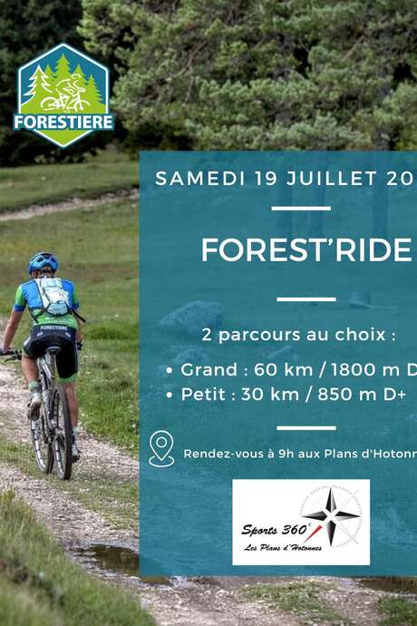 Forest'Ride : sortie VTT conviviale entre les Plans d'Hotonnes et le Grand Colombier
