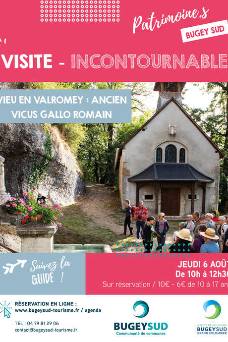 Visite guidée de Vieu-en-Valromey, ancien vicus gallo-romain